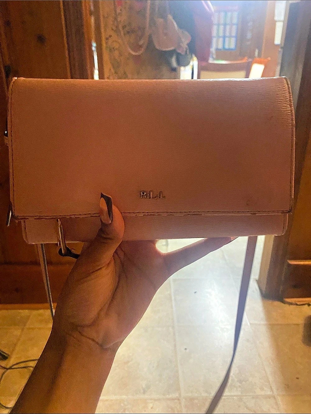 Lauren Ralph Lauren Pink Crossbody Bag Like New